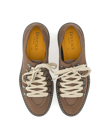 DOUCAL'S Stringate in nabuk BROWN Uomo 