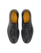 DOUCAL'S Stringata a due fori in pelle BLACK Uomo 