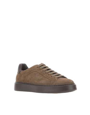 DOUCAL'S Sneakers in suede BROWN Uomo 