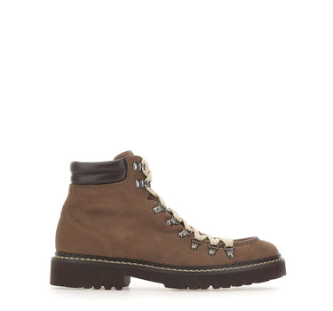 DOUCAL'S Scarponcino stringato in suede BROWN Uomo 