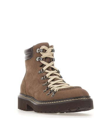 DOUCAL'S Scarponcino stringato in suede BROWN Uomo 