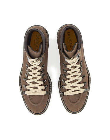 DOUCAL'S Scarponcino stringato in suede BROWN Uomo 