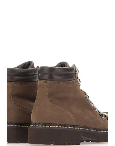 DOUCAL'S Scarponcino stringato in suede BROWN Uomo 