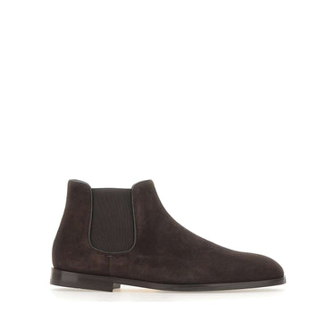 DOUCAL'S Stivaletti Beatles in suede BROWN Uomo 