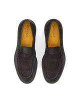 DOUCAL'S Mocassini in pelle scamosciata BROWN Uomo 