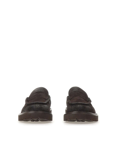 DOUCAL'S Mocassini in pelle scamosciata BROWN Uomo 