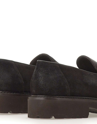 DOUCAL'S Mocassini in pelle scamosciata BROWN Uomo 
