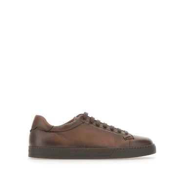 DOUCAL'S Sneakers in pelle nappa BROWN Uomo 