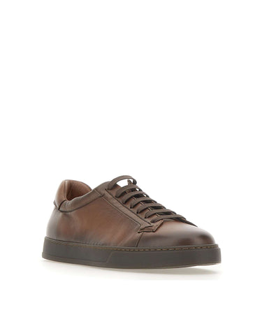 DOUCAL'S Sneakers in pelle nappa BROWN Uomo 