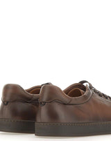 DOUCAL'S Sneakers in pelle nappa BROWN Uomo 