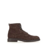 DOUCAL'S Stivaletti stringati in suede BROWN Uomo 