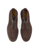 DOUCAL'S Stivaletti stringati in suede BROWN Uomo 