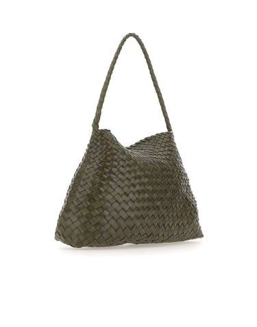DRAGON DIFFUSION Borsa a spalla "Santa Maria" GREEN Donna 