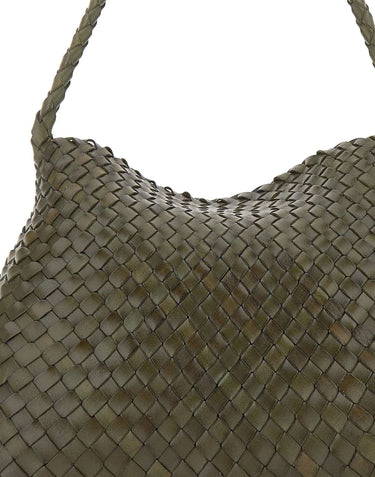 DRAGON DIFFUSION Borsa a spalla "Santa Maria" GREEN Donna 