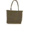 DRAGON DIFFUSION Borsa a spalla "B Weave Basket Small" GREEN Donna 