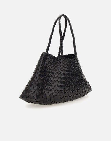 Borsa "Santa Croce Big" in pelle 8892 BLACK DRAGON DIFFUSION 