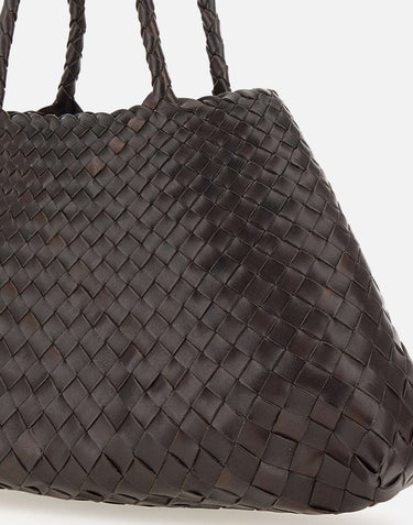 DRAGON DIFFUSION Borsa "Santa Croce" in pelle BROWN Donna 