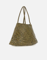 DRAGON DIFFUSION Borsa a spalla "Santa Croce Big" GREEN Donna 