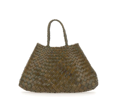 DRAGON DIFFUSION Borsa a mano "Santa Croce Small" GREEN Donna 