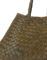 DRAGON DIFFUSION Borsa a mano "Santa Croce Small" GREEN Donna 