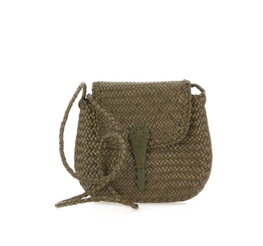 Borsa "Mini city" in pelle 8934 KAKI DRAGON DIFFUSION 
