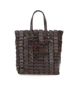 Borsa "Link Tote" in pelle 8960 DKBROWN DRAGON DIFFUSION 