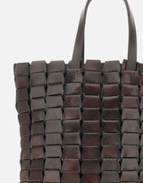 Borsa "Link Tote" in pelle 8960 DKBROWN DRAGON DIFFUSION 