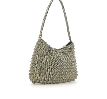 DRAGON DIFFUSION Borsa a spalla "Basil Cactus" GREY Donna 