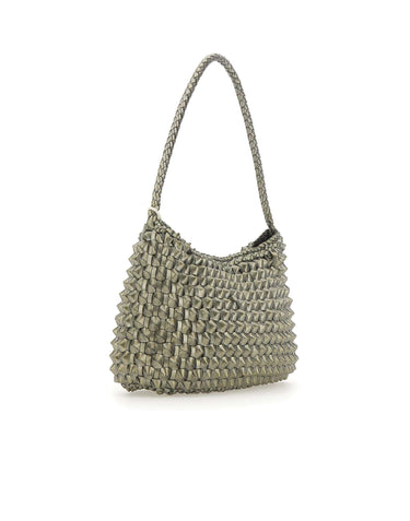 DRAGON DIFFUSION Borsa a spalla "Basil Cactus" GREY Donna 