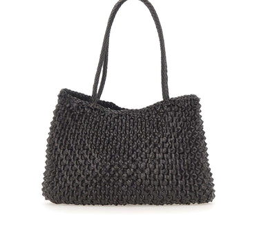 DRAGON DIFFUSION Borsa a spalla "S.Croce Cactus" BLACK Donna 