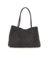 DRAGON DIFFUSION Borsa a spalla "S.Croce Cactus" BLACK Donna 