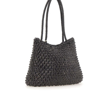 DRAGON DIFFUSION Borsa a spalla "S.Croce Cactus" BLACK Donna 