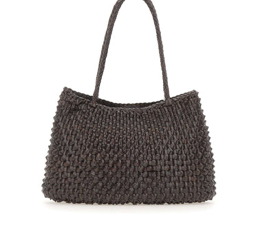 DRAGON DIFFUSION Borsa a spalla "S.Croce Cactus" BROWN Donna 