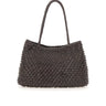 DRAGON DIFFUSION Borsa a spalla "S.Croce Cactus" BROWN Donna 