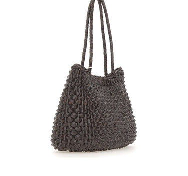 DRAGON DIFFUSION Borsa a spalla "S.Croce Cactus" BROWN Donna 