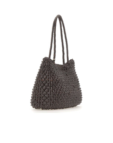 DRAGON DIFFUSION Borsa a spalla "S.Croce Cactus" BROWN Donna 
