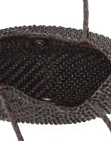 DRAGON DIFFUSION Borsa a spalla "S.Croce Cactus" BROWN Donna 