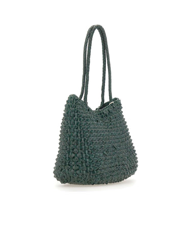 DRAGON DIFFUSION Borsa a spalla "S.Croce Cactus" GREEN Donna 