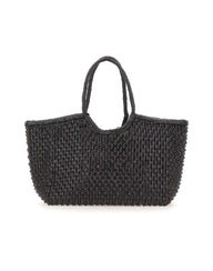 DRAGON DIFFUSION Borsa a spalla "Nantucket Cactus" BLACK Donna 