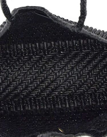 DRAGON DIFFUSION Borsa a spalla "Nantucket Cactus" BLACK Donna 