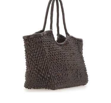 DRAGON DIFFUSION Borsa a spalla "Nantucket Cactus" BROWN Donna 