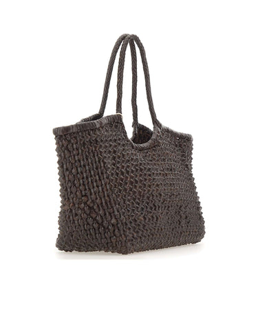 DRAGON DIFFUSION Borsa a spalla "Nantucket Cactus" BROWN Donna 