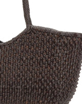 DRAGON DIFFUSION Borsa a spalla "Nantucket Cactus" BROWN Donna 