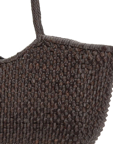 DRAGON DIFFUSION Borsa a spalla "Nantucket Cactus" BROWN Donna 