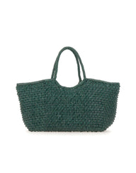 DRAGON DIFFUSION Borsa a spalla "Nantucket Cactus" GREEN Donna 