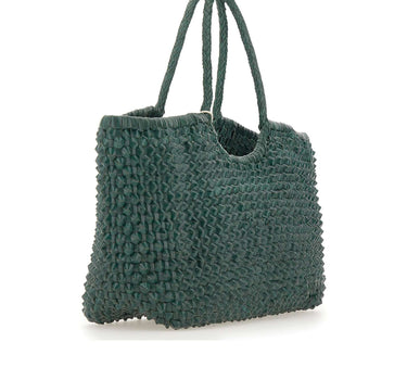 DRAGON DIFFUSION Borsa a spalla "Nantucket Cactus" GREEN Donna 