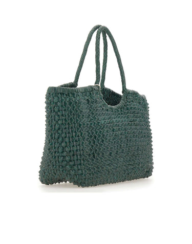 DRAGON DIFFUSION Borsa a spalla "Nantucket Cactus" GREEN Donna 