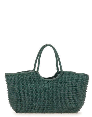 DRAGON DIFFUSION Borsa a spalla "Nantucket Cactus" GREEN Donna 