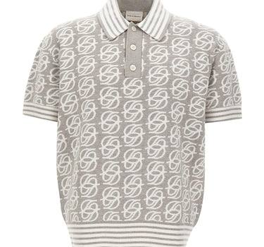 DROLE DE MONSIEUR Polo "D Mirror Monogram" GREY Uomo 