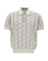 DROLE DE MONSIEUR Polo "D Mirror Monogram" GREY Uomo 